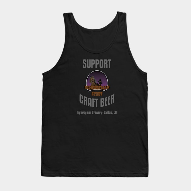 HMB Support Craft Beer: Highwayman Stout Tank Top by kevos